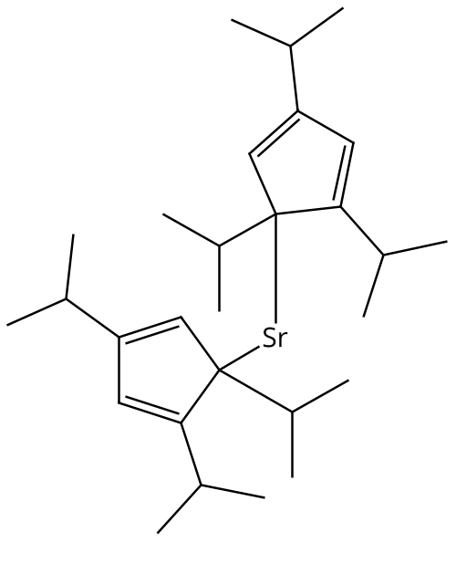 Bis(tri-isopropylcyclopentadienyl)strontium Chemical Structure